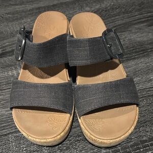 Skechers Black Double Strap Sandals size 8